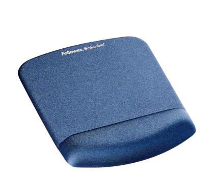 Podkładka pod mysz Fellowes Podkładka pod mysz i nadgarstek PlushTouch™ niebieska